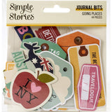 Scrapbooking  Going Places Bits & Pieces Die-Cuts 44/Pkg Journal Embellishments