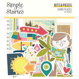 Scrapbooking  Going Places Bits & Pieces Die-Cuts 52/Pkg Embellishments