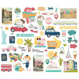 Scrapbooking  Going Places Bits & Pieces Die-Cuts 52/Pkg Embellishments