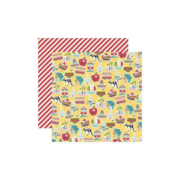 Scrapbooking  Going Places Double-Sided Cardstock 12