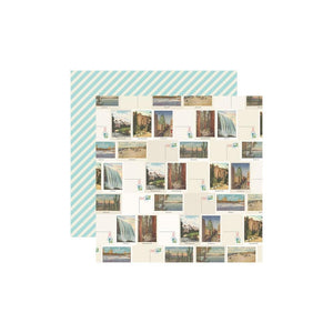 Scrapbooking  Going Places Double-Sided Cardstock 12"X12" - Lets Get Lost Embellishments