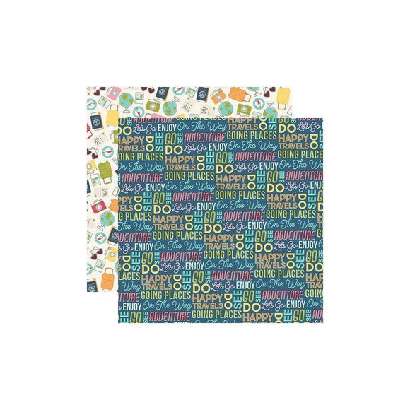 Scrapbooking  Going Places Double-Sided Cardstock 12