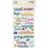Scrapbooking  Going Places Foam Stickers 50/Pkg Embellishments