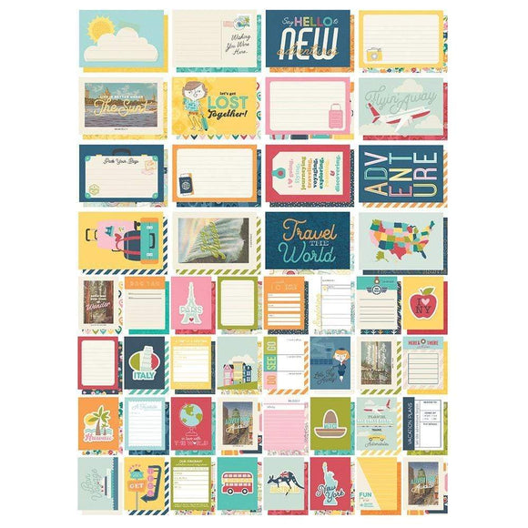 Scrapbooking  Going Places Sn@p! Card Pack 72/Pkg Embellishments