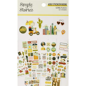 Scrapbooking  Going Places Stickers 4"X6" 12/Pkg Embellishments