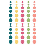 Scrapbooking  Hip Hop Hooray Enamel Dots Embellishments 60/Pkg Embellishments