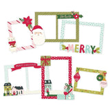 Scrapbooking  Holly Days Chipboard Frames 6pk Embellishments