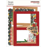 Scrapbooking  Simple Stories Hearth & Holiday Chipboard Frames 6pk Embellishments