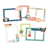 Scrapbooking  Simple Stories Life Captured Chipboard Frames 6pk Embellishments