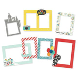 Scrapbooking  Simple Stories Say Cheese At The Park Chipboard Frames 6pk Embellishments