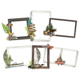 Scrapbooking  Simple Vintage Lakeside Chipboard Frames 6pk Embellishments