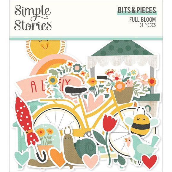 Scrapbooking  ***COMING SOON***Simple Stories Full Bloom Bits & Pieces Die-Cuts 61/Pkg Ephemera