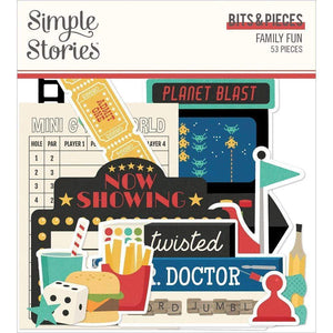 Scrapbooking  Family Fun Bits & Pieces Die-Cuts 53/Pkg Ephemera