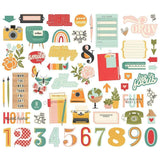 Scrapbooking  Hello Today Bits & Pieces Die-Cuts 57/Pkg enamel dots