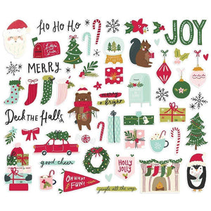 Scrapbooking  Holly Days Bits & Pieces Die-Cuts 60/Pkg ephemera