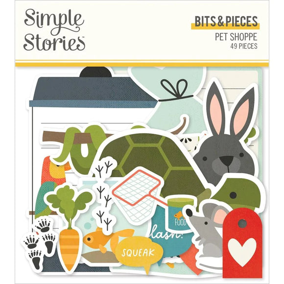 Scrapbooking  Pet Shoppe Bits & Pieces Die-Cuts 49/Pkg Ephemera