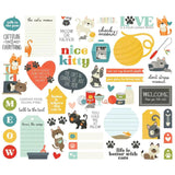 Scrapbooking  Pet Shoppe Cat Bits & Pieces Die-Cuts 52/Pkg Ephemera
