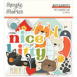 Scrapbooking  Pet Shoppe Cat Bits & Pieces Die-Cuts 52/Pkg Ephemera