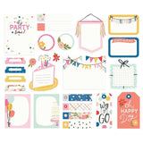 Scrapbooking  Simple Stories Celebrate Bits & Pieces Die-Cuts 25/Pkg Journal Ephemera