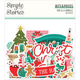 Scrapbooking  Simple Stories Mix & A-Mingle Bits & Pieces Die-Cuts 68/Pkg Ephemera