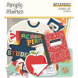 Scrapbooking  Simple Stories School Life Bits & Pieces Die-Cuts 58/Pkg Ephemera