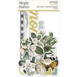 Scrapbooking  Simple Stories Simple Pages Page Pieces Beautiful Moments, Weathered Garden 13pk Ephemera