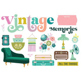 Scrapbooking  Simple Stories Simple Pages Page Pieces Flea Market 16pk ephemera
