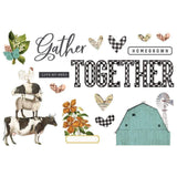 Scrapbooking  Simple Stories Simple Pages Page Pieces Gather Together, Farmhouse Garden Ephemera
