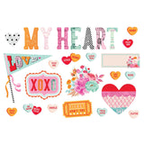 Scrapbooking  Simple Stories Simple Pages Page Pieces Heart Eyes 20pk Ephemera