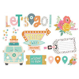 Scrapbooking  Simple Stories Simple Pages Page Pieces Let's Go! Ephemera