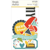Scrapbooking  Simple Stories Simple Pages Page Pieces Pet Shoppe 12pk Ephemera