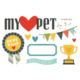 Scrapbooking  Simple Stories Simple Pages Page Pieces Pet Shoppe 12pk Ephemera