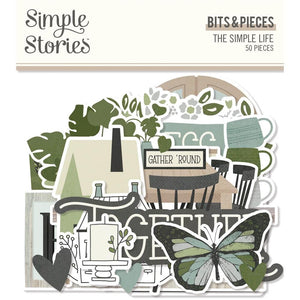 Scrapbooking  Simple Stories The Simple Life Bits & Pieces Die-Cuts 50/Pkg Ephemera