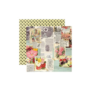 Scrapbooking  Simple Vintage Garden District Double-Sided Cardstock 12" - See The Beauty Ephemera