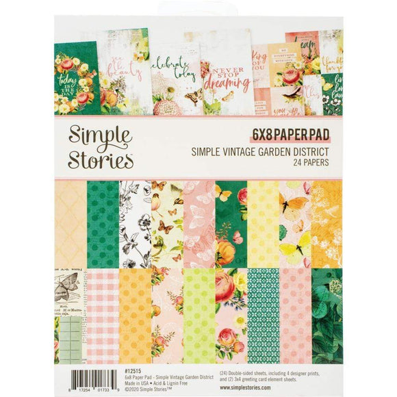 Scrapbooking  Simple Vintage Garden District Double-Sided Paper Pad 6