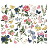 Scrapbooking  Simple Vintage Indigo Garden Bits & Pieces Die-Cuts 42/Pkg Floral ephemera