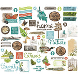 Scrapbooking  Simple Vintage Lakeside Bits & Pieces Die-Cuts 57/Pkg Ephemera