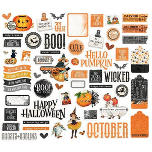 Scrapbooking  Simple Vintage October 31st Bits & Pieces Die-Cuts 61/Pkg Ephemera