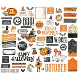Scrapbooking  Simple Vintage October 31st Bits & Pieces Die-Cuts 61/Pkg Ephemera