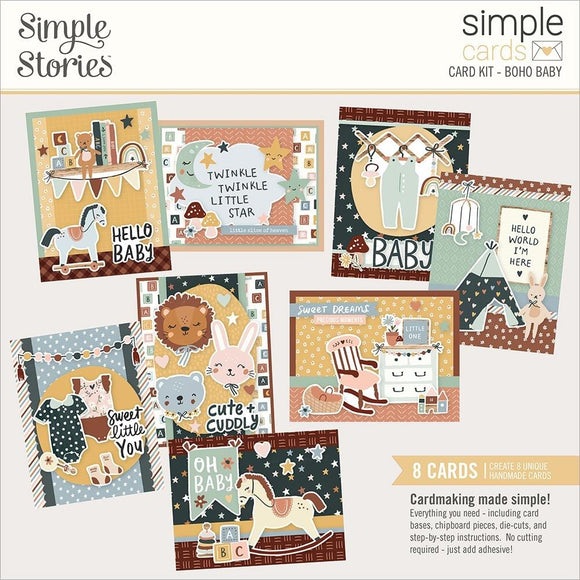 Scrapbooking  Simple Stories Simple Cards Card Kit Boho Baby kit
