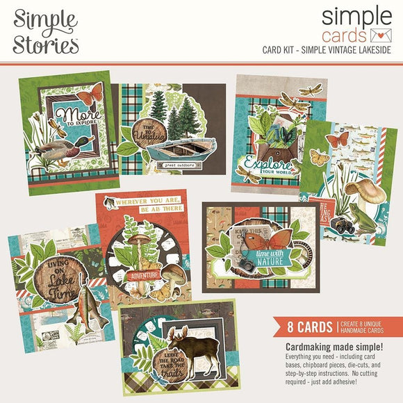 Scrapbooking  Simple Stories Simple Cards Card Kit Simple Vintage Lakeside kit