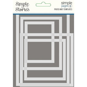 Scrapbooking  Simple Stories Simple Pages Photo Mat Templates 5/Pkg Masks and Templates