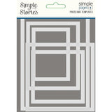 Scrapbooking  Simple Stories Simple Pages Photo Mat Templates 5/Pkg Masks and Templates