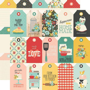 Scrapbooking  Apron Strings Double-Sided Cardstock 12"X12" - Tags Paper 12"x12"