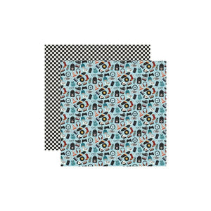 Scrapbooking  Bro & Co. Double-Sided Cardstock 12"X12" - Killin It Paper 12"x12"