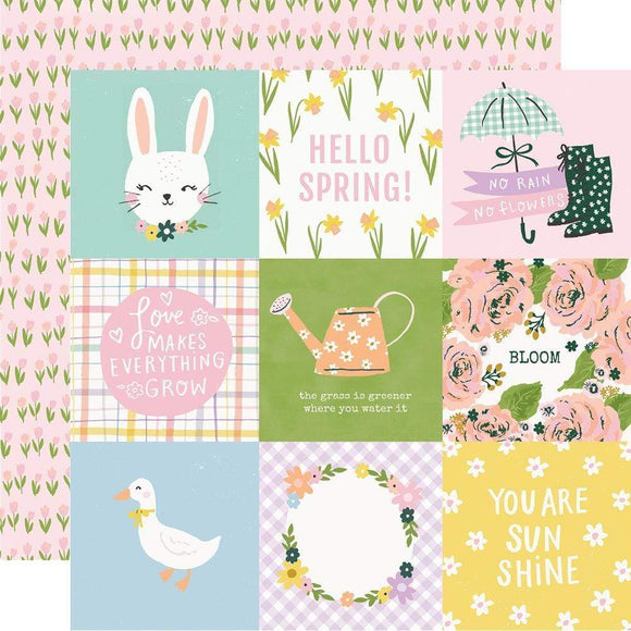 Scrapbooking  Bunnies & Blooms Double-Sided Cardstock 12
