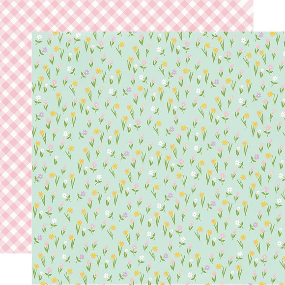 Scrapbooking  Bunnies & Blooms Double-Sided Cardstock 12