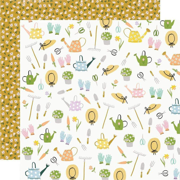 Scrapbooking  Bunnies & Blooms Double-Sided Cardstock 12