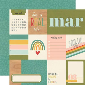 Scrapbooking  Hello Today Double-Sided Cardstock 12"X12" - March Paper 12"x12"