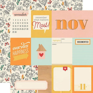 Scrapbooking  Hello Today Double-Sided Cardstock 12"X12" - November Paper 12"x12"